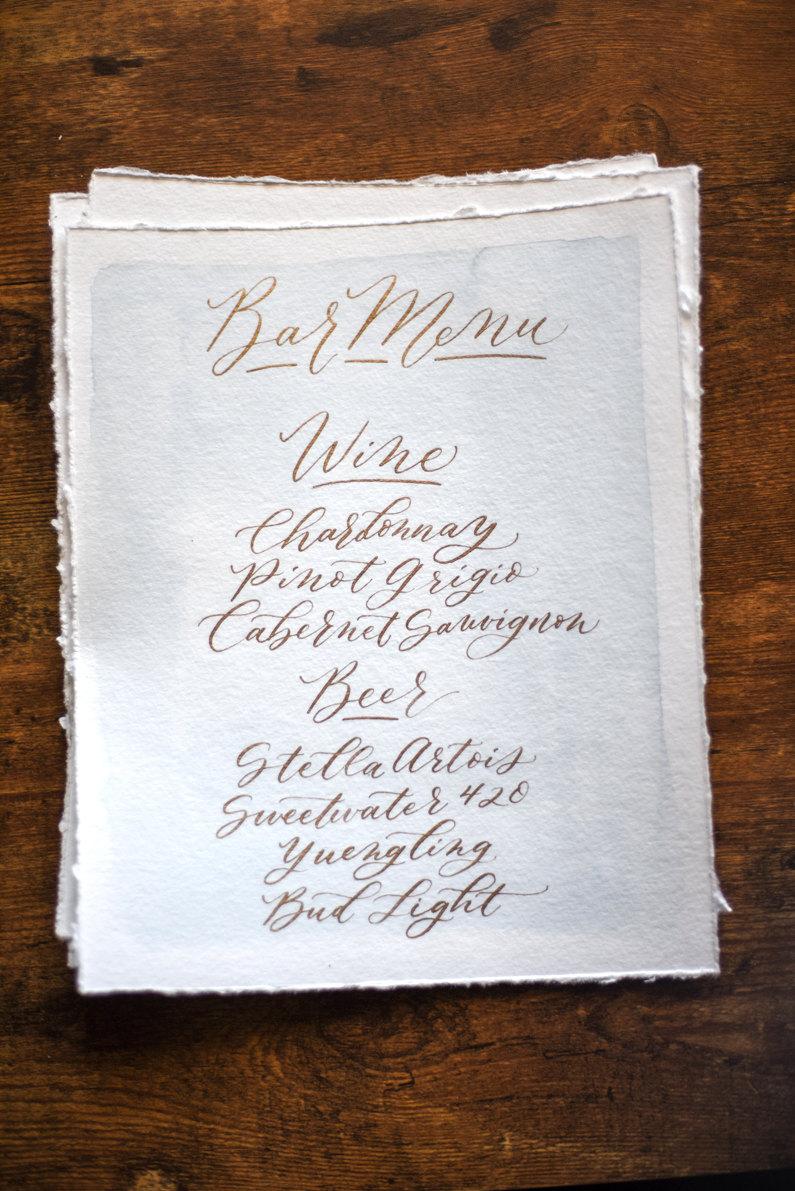 795x1191 Watercolor Wedding Drink Bar Menu Signs In Modern Calligraphy - Watercolor Signs