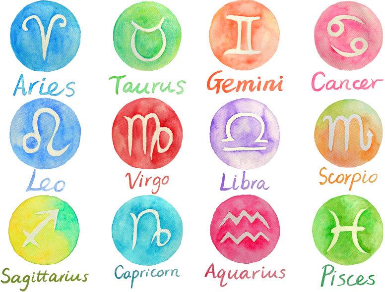 776x590 Watercolor Astrological Signs, Zodiac Signs With Watercolor - Watercolor Signs