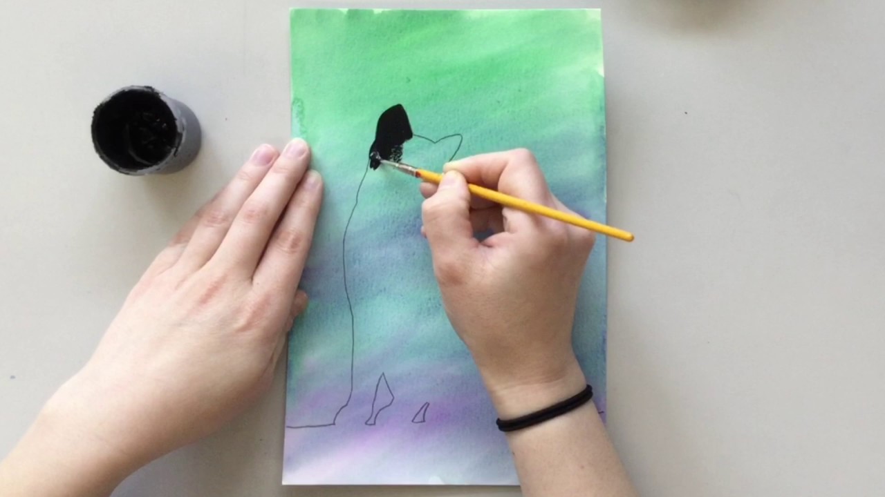 1280x720 Watercolor Silhouettes - Watercolor Signs