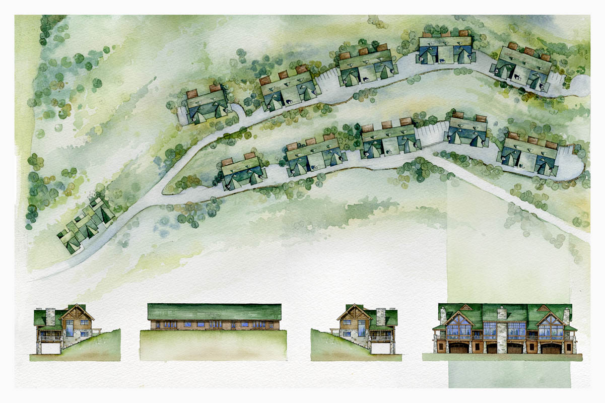 1201x800 Hanson Illustration - Watercolor Site Plan