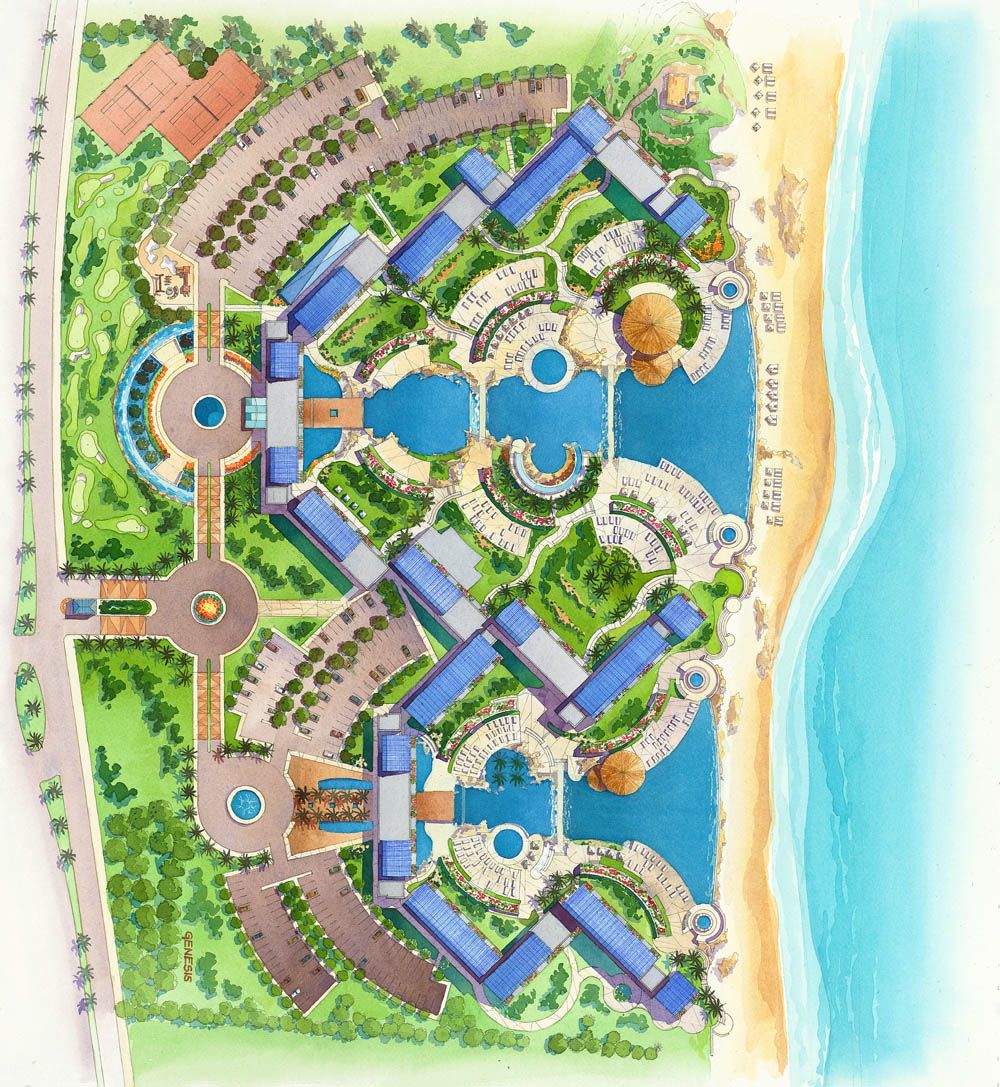 1000x1087 31 - Watercolor Site Plan