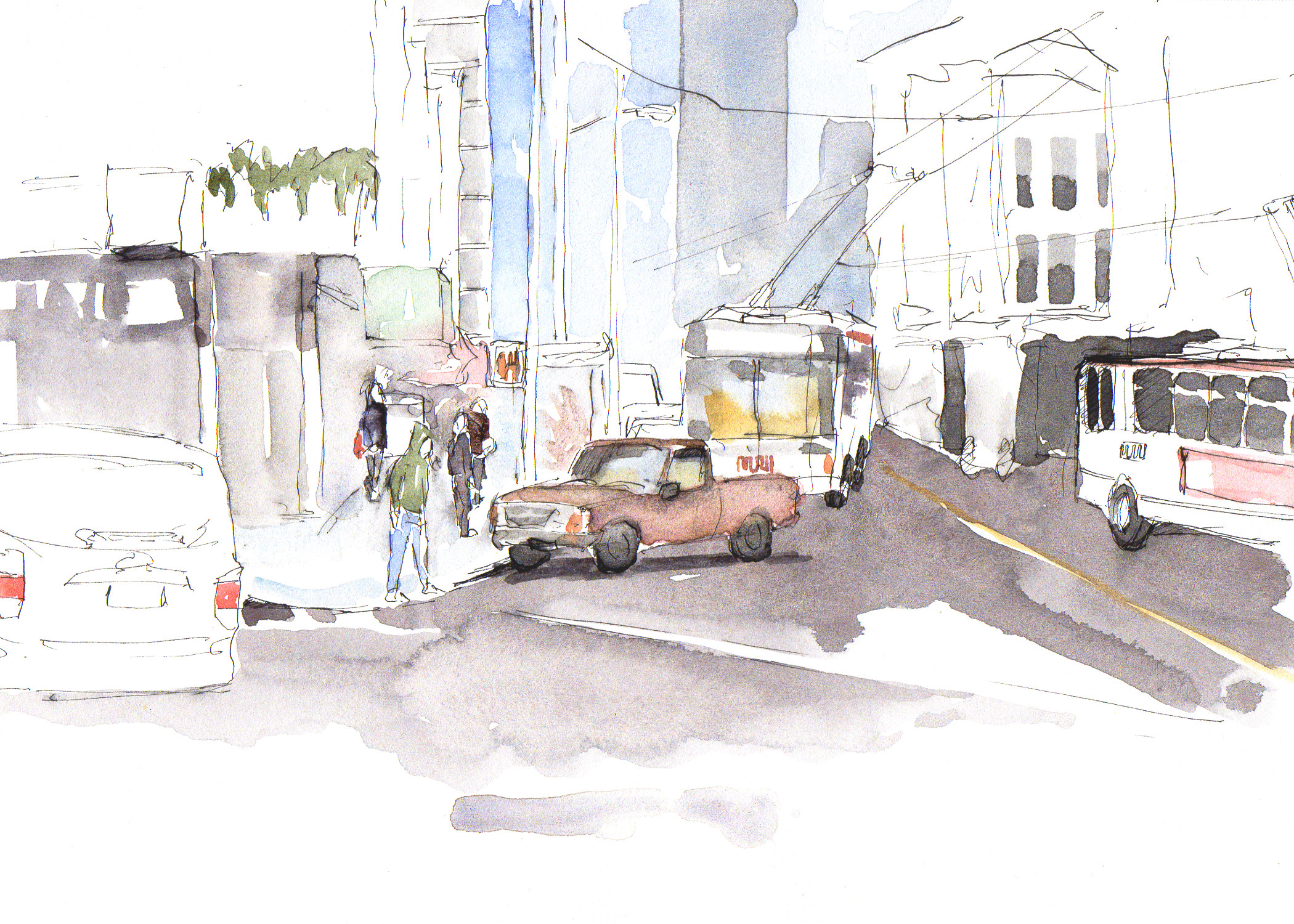 2100x1500 Sketch The Art Of Brian - Watercolor Sketch