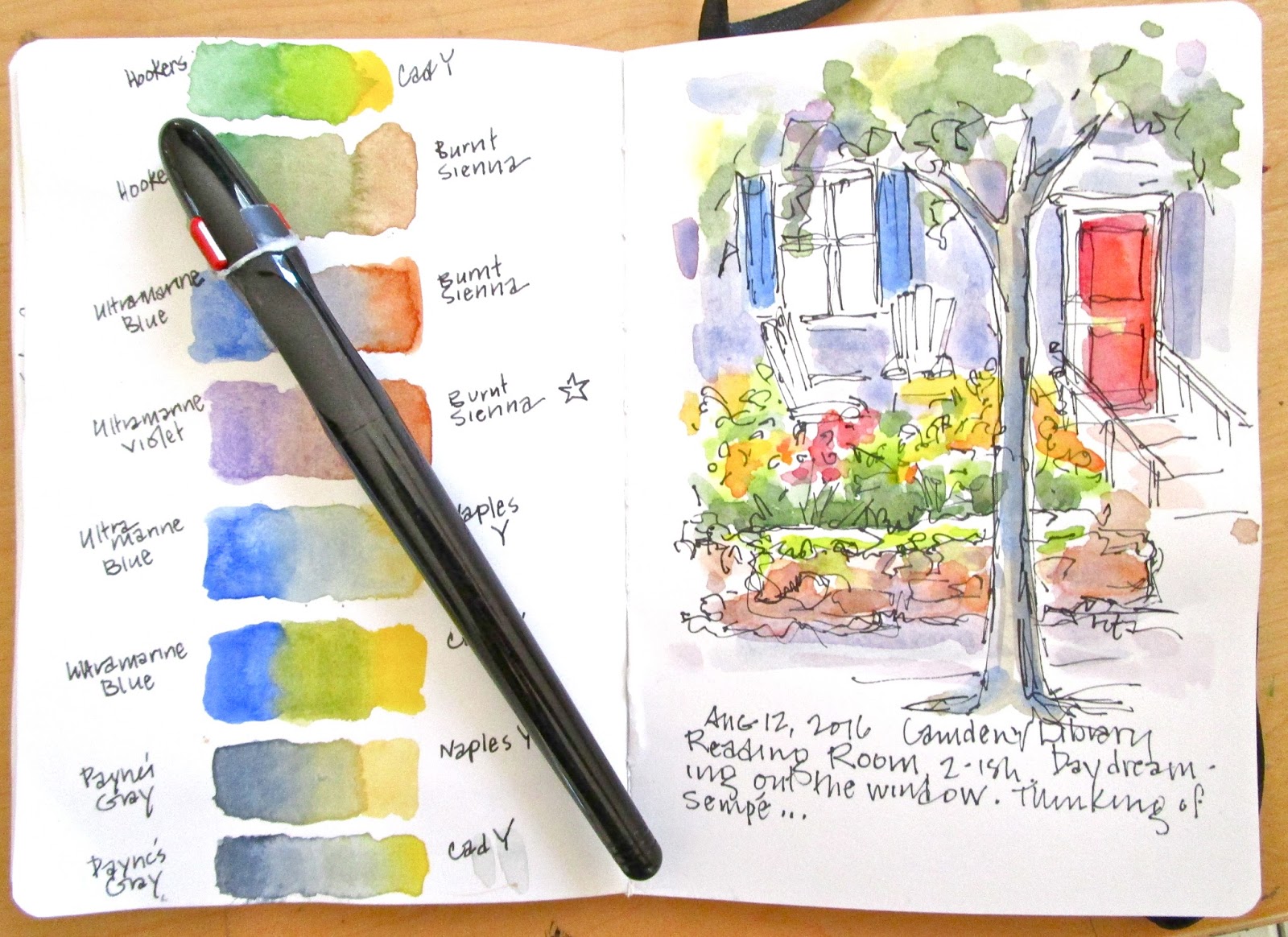1600x1164 Sketchbook Wandering Studying Sketching And Watercolor Painting - Watercolor Sketch