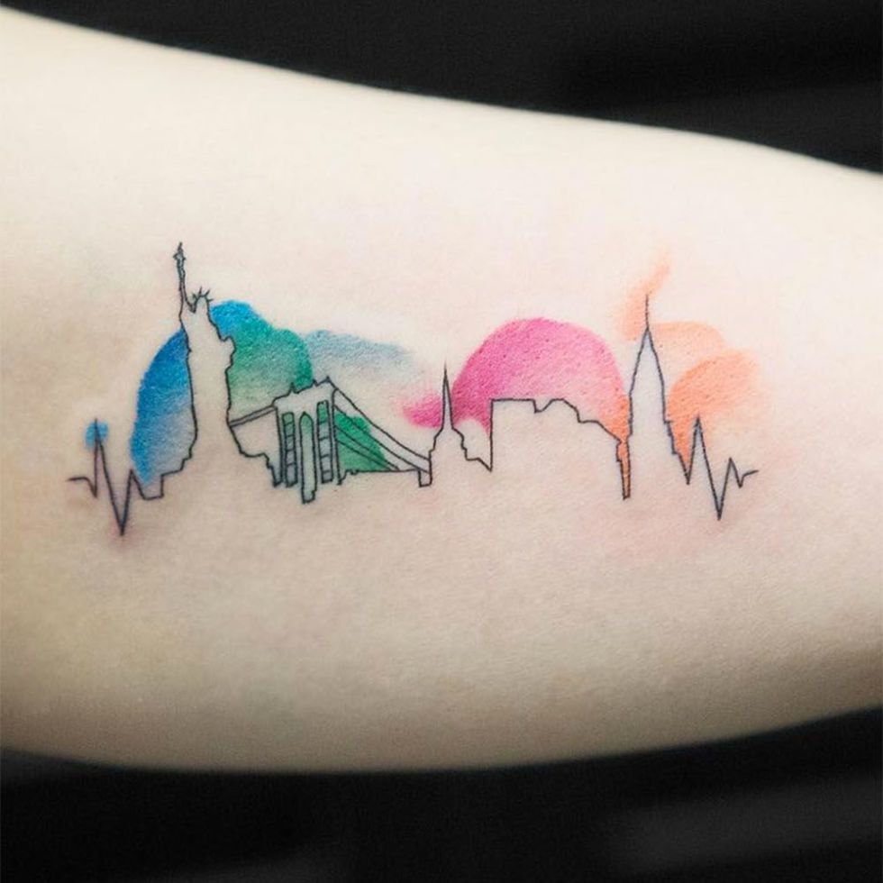 Watercolor Sketch Tattoo
