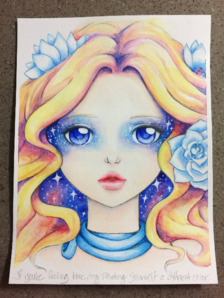 320x427 Week 5 Of My Lifebook Class. Watercolor And Graphite. Other Than - Watercolor Skin Tone Colors