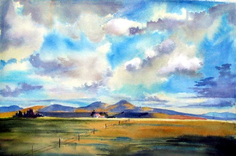 480x318 My World In Pastel A Watercolor Sky - Watercolor Sky