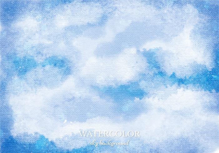 700x490 Vector Watercolor Sky Background - Watercolor Sky