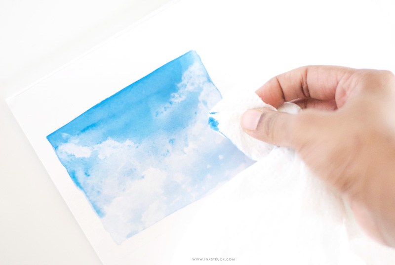 800x536 Watercolor Sky Tutorial Inkstruck Studio - Watercolor Sky And Clouds