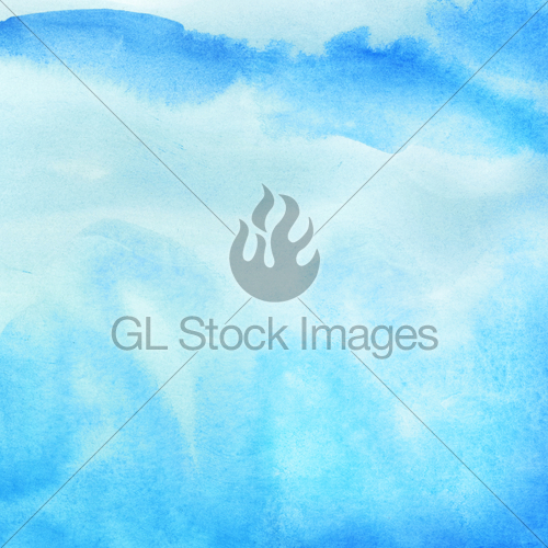 500x500 Abstract Watercolor Sky, Clouds Gl Stock Images - Watercolor Sky And Clouds
