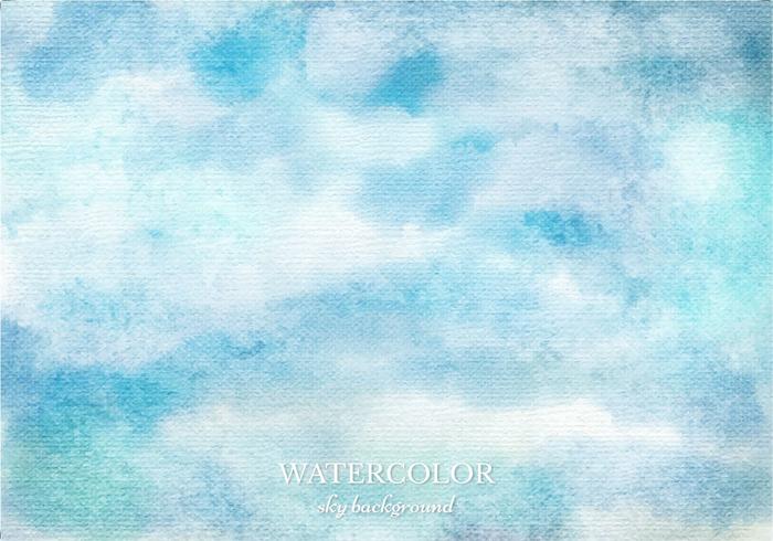 700x490 Vector Watercolor Sky Background - Watercolor Sky Background