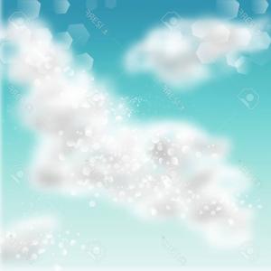 300x300 Blue Watercolor Sky And Clouds Background Arenawp - Watercolor Sky Background