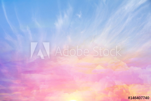 500x334 Clouds Sky Background Watercolor Colors Blur - Watercolor Sky Background