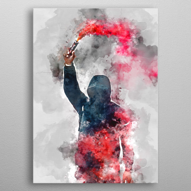 640x640 Protest Smoke Watercolor By Gab Fernando Metal Posters - Watercolor Smoke