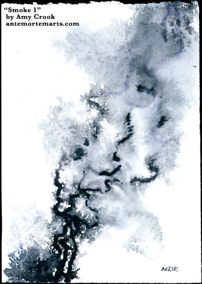415x585 Smoke 1 Antemortem Arts Fine Art Amp Custom Paintings - Watercolor Smoke