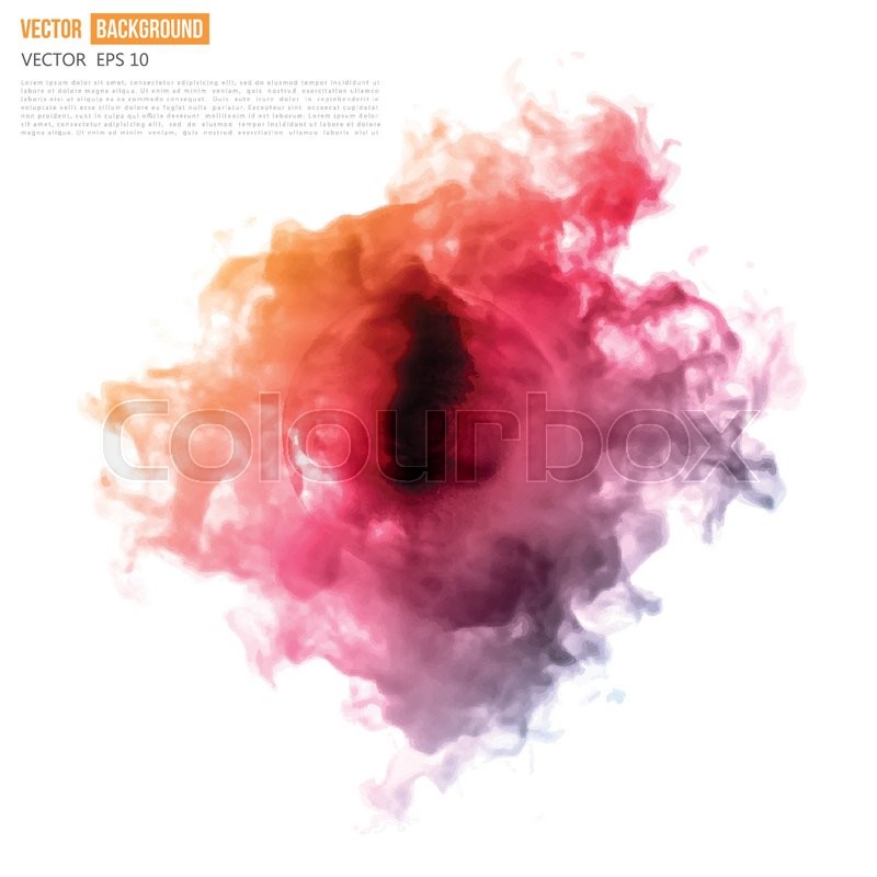 800x800 Vector Color Cloud. Floral Background With Smoke, Watercolor - Watercolor Smoke