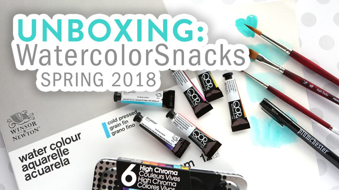 1080x608 Unboxing Watercolorsnacks Spring 2018 Kwernerdesign Blog - Watercolor Snacks