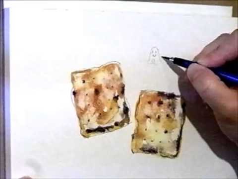 480x360 All Raisin Watercolor Painting Watercolor - Watercolor Snacks