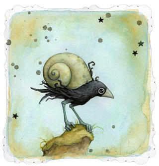 320x335 Snail Two Watercolor By Leontine Greenberg Trampt Library - Watercolor Snail