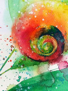 236x315 Snail Watercolor Painting A4 Art Print - Watercolor Snail
