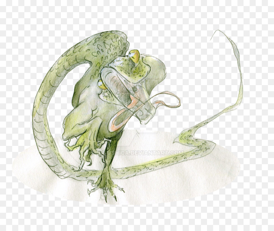 900x760 Organism Legendary Creature - Watercolor Snake