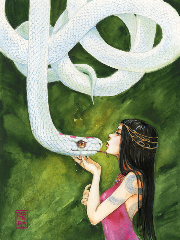 600x800 Vuduberi Talk The Year Of The Snake - Watercolor Snake