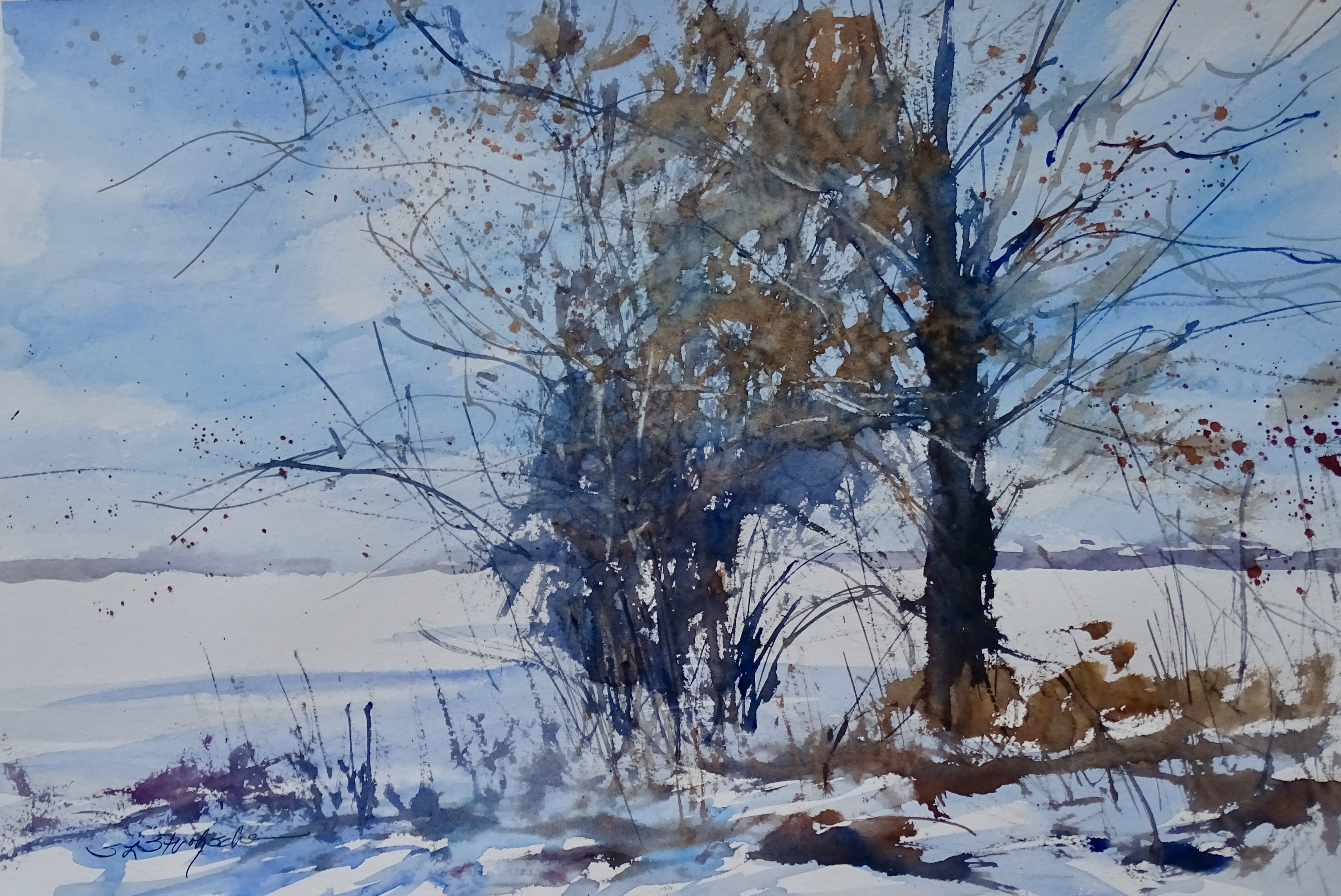 4577x3060 Six Secrets To Better Snow Scenes - Watercolor Snow