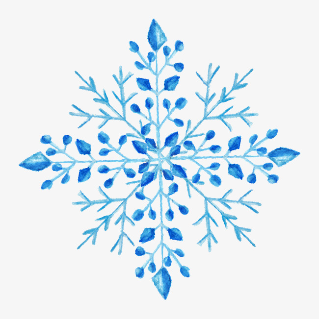 650x651 Snowflake Hand Painted Watercolor Design, Snowflake Vector - Watercolor Snowflake