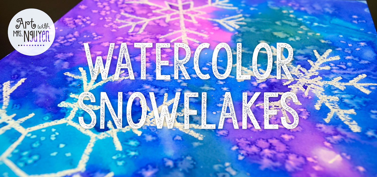 1600x754 Watercolor Snowflake Paintings (3rd) - Watercolor Snowflake