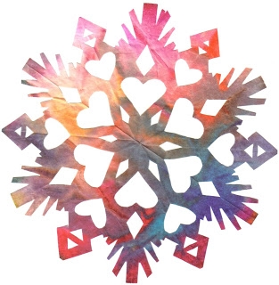 313x320 Watercolor Snowflakes! District Of Columbia Public Library - Watercolor Snowflake