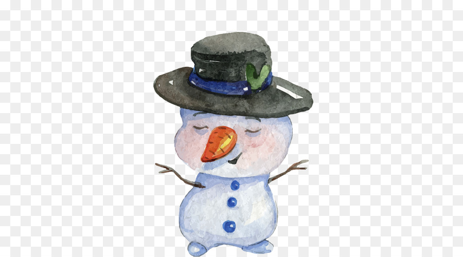 900x500 Snowman Watercolor Painting Christmas - Watercolor Snowman