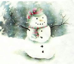 236x206 658 Best Snowmen! Images Christmas Cards, Christmas - Watercolor Snowman