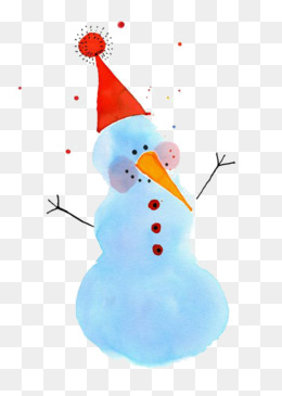 260x365 Watercolor Snowman Png Images Vectors And Psd Files Free - Watercolor Snowman