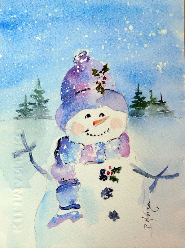 597x800 Dscn2026 001 Orig.jpg Pixels Watercolor Inspiration - Watercolor Snowman