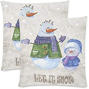 350x350 Interestprint Custom 2 Pack Watercolor Snowman Let It - Watercolor Snowman