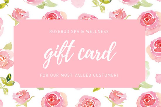 550x366 Pink Floral Watercolor Spa Gift Certificate - Watercolor Spa