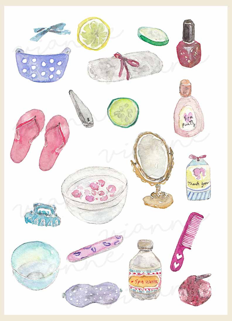 792x1093 Spa Clipart Watercolor Cute Borders, Vectors, Animated, Black And - Watercolor Spa