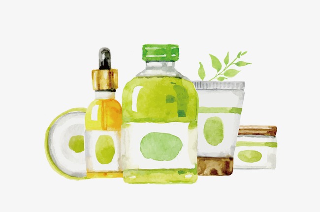 650x432 Vector Drawing Skincare Spa, Vector, Green, Watercolor Png And - Watercolor Spa
