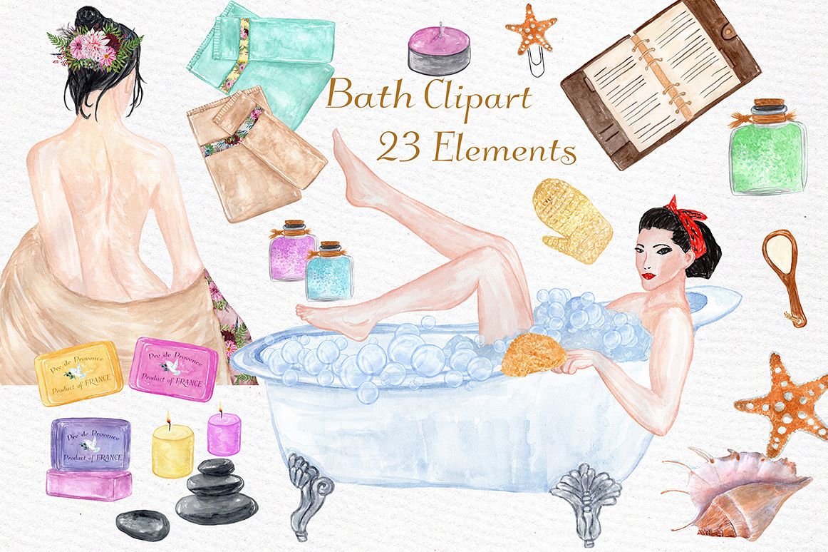 1162x774 Watercolor Spa Clipart - Watercolor Spa