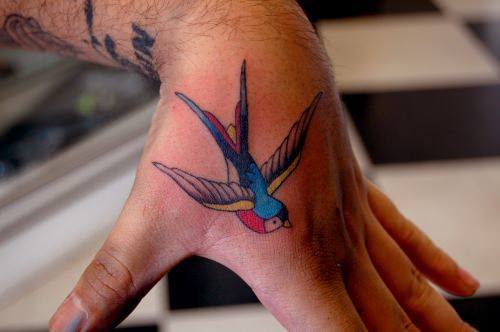 500x332 The Love And Loyalty Of Swallow Tattoos Tattoo Articles Ratta - Watercolor Sparrow Tattoo