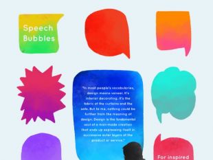 310x233 Watercolor Speech Bubbles With Messages Free Vectors Ui Download - Watercolor Speech Bubble