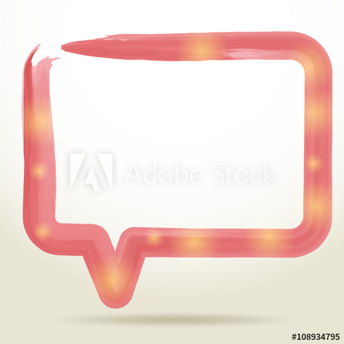 500x500 Watercolor Speech Bubble Background. Vector - Watercolor Speech Bubble