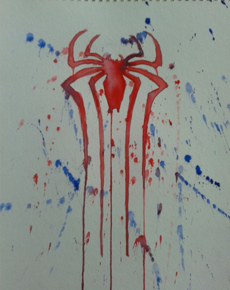 762x960 Spider Man Watercolor Logo By Shrapnel92 - Watercolor Spider