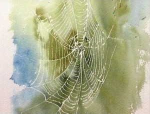 Watercolor Spider Web at PaintingValley.com | Explore collection of ...