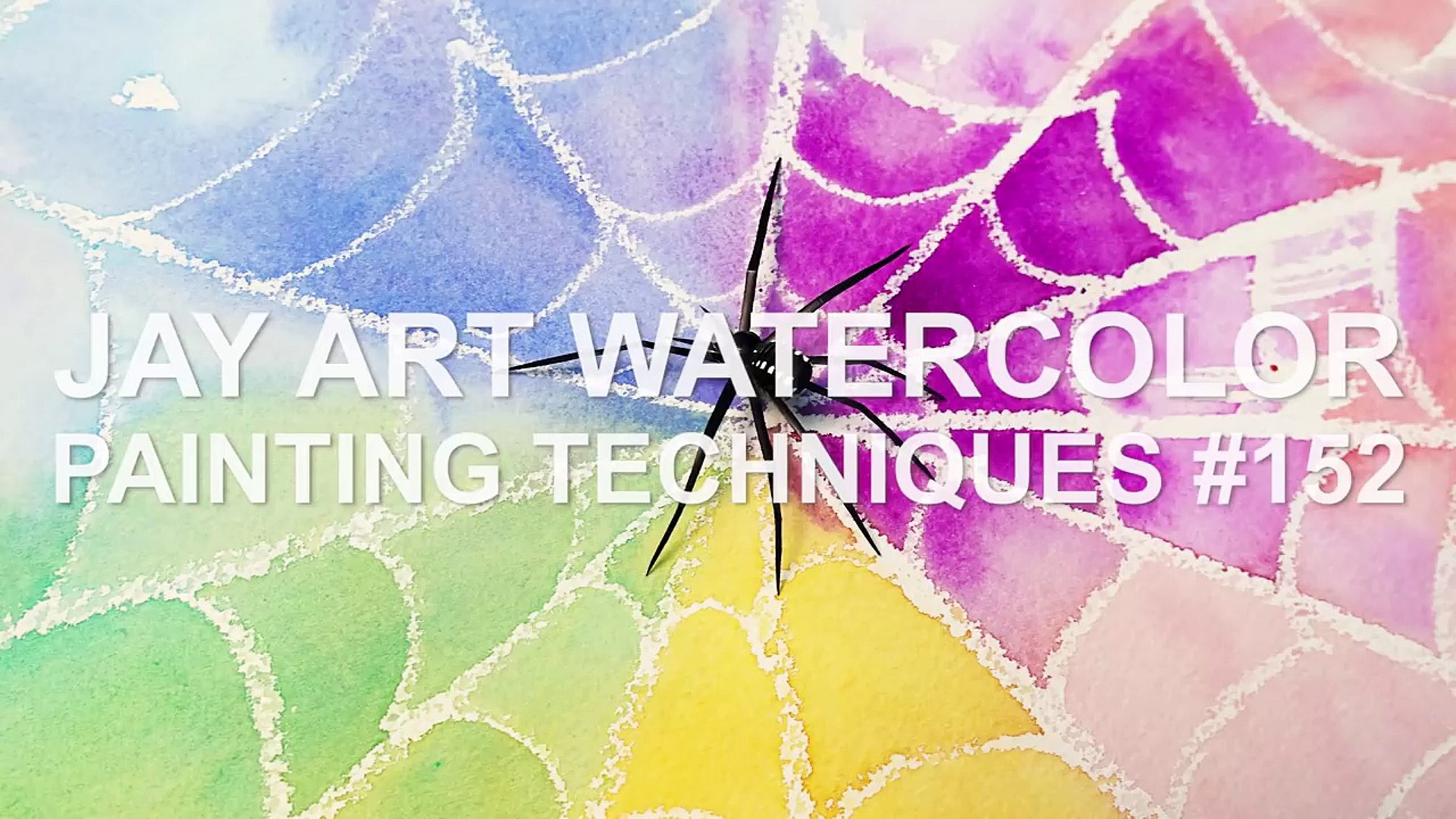 1920x1080 Spider Web Art Watercolor Resist Painting Technique For Kids - Watercolor Spider Web