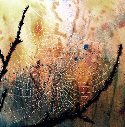 Watercolor Spider Web at PaintingValley.com | Explore collection of ...