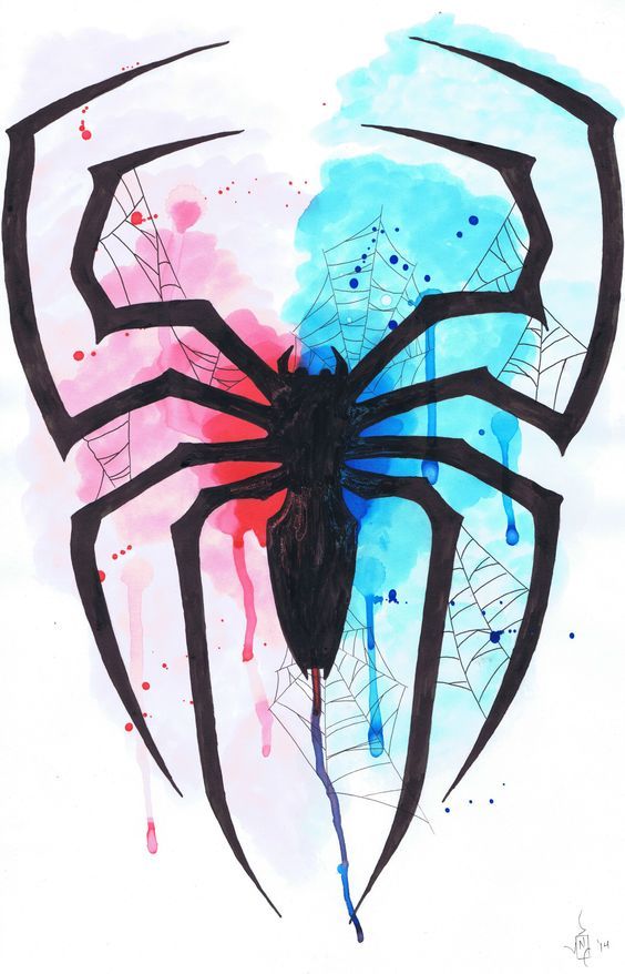 564x878 Spiderman Watercolors - Watercolor Spiderman