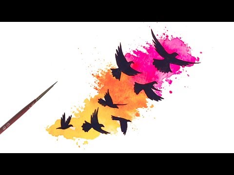 480x360 Simple Watercolor Splashsplatter Tutorial For Beginners - Watercolor Splash