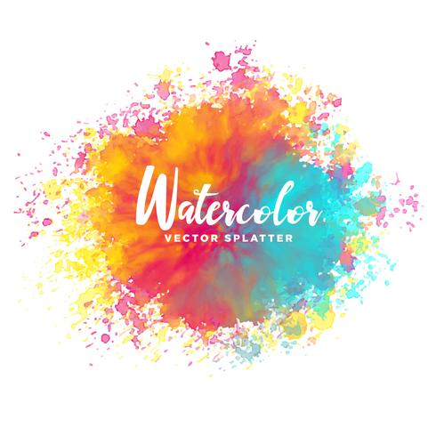 490x490 Colorful Watercolor Splash Vector Background - Watercolor Splash Art