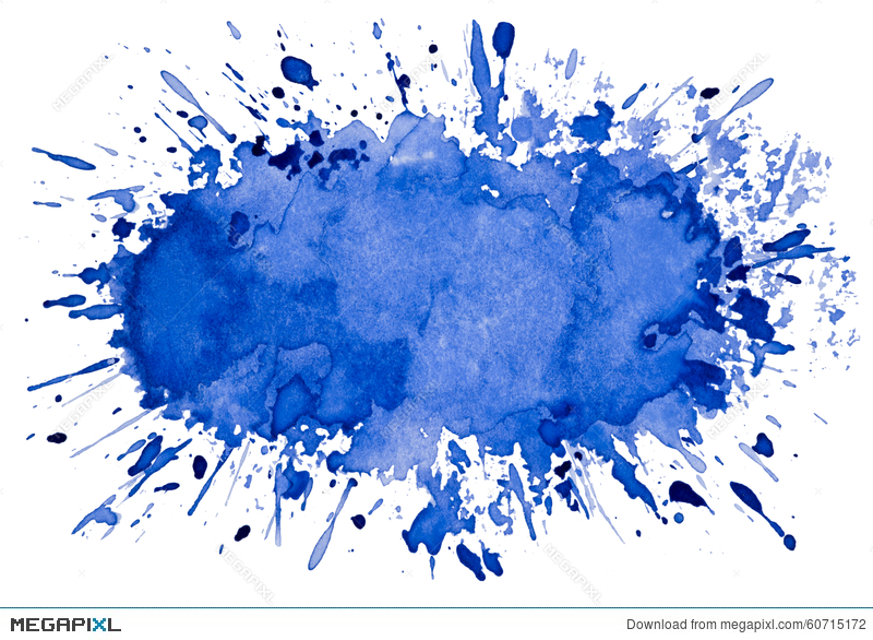 800x586 Abstract Artistic Blue Watercolor Splash Object Background - Watercolor Splash Background