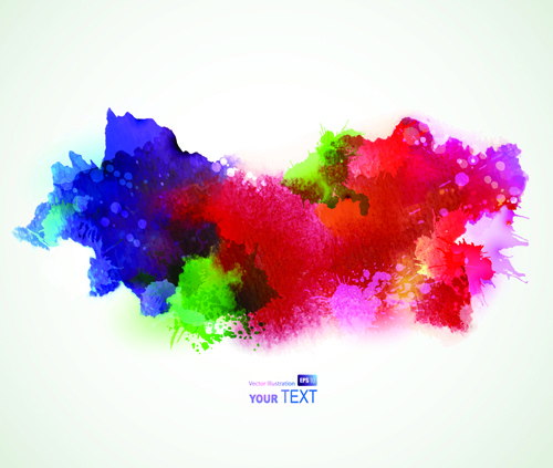 500x423 Splash Watercolor Stains Background Vector Free Vector In - Watercolor Splash Background